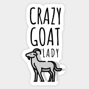 Crazy Goat Lady Sticker